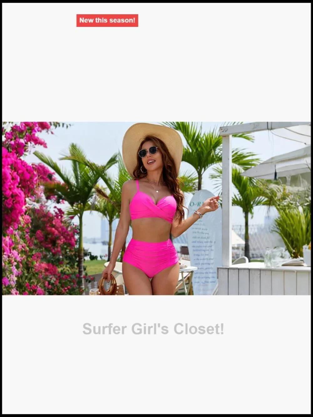 Underwire High Waisted Tummy Control Bikini Set Push Up Bathing Suit